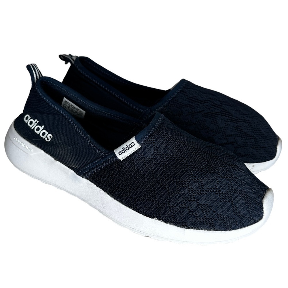 Adidas Navy Slip-On Athletic Shoes